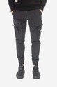 Hlače Alpha Industries Jogger tkanina crna 108203.03