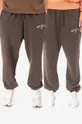 коричневый Хлопковые спортивные штаны Guess Мужской
