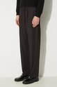 Bavlnené nohavice Wood Wood Stanley Crispy Check Trousers čierna 12235008.5274