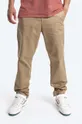 hnědá Kalhoty Wood Wood Marcus Light Twill Trousers Pánský