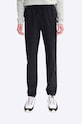 A.P.C. pantaloni de bumbac drept negru COERD.H08354