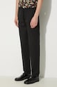 A.P.C. spodnie bawełniane czarny COERD.H08354