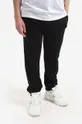 czarny A.P.C. spodnie dresowe bawełniane Jogging Item Męski