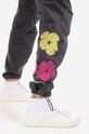 Maharishi cotton trousers Warhol Flowers Snopants black 3687.BLACK
