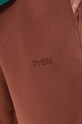 Хлопковые спортивные штаны Drôle de Monsieur коричневый BP100.BROWN