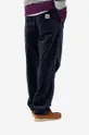 Carhartt WIP pantaloni de bumbac bleumarin