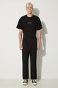 Carhartt WIP pantaloni in cotone Flint Pant I029919.BLACK nero AW24
