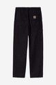 Carhartt WIP pantaloni in cotone Flint Pant I029919.BLACK