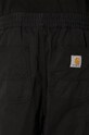 Carhartt WIP pantaloni in cotone Flint Pant I029919.BLACK nero