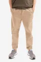 brązowy Carhartt WIP spodnie bawełniane Flint Pant Męski