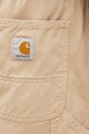 Carhartt WIP pantaloni in cotone Flint Pant marrone I029919.WALL