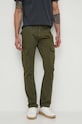 Alpha Industries pantaloni de bumbac Agent Pant drept verde 158205.142