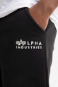 чорний Бавовняні спортивні штани Alpha Industries