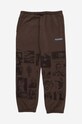 PLEASURES spodnie dresowe Choices Sweatpant P23SP041 brązowy AA00
