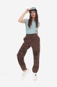 PLEASURES spodnie dresowe Choices Sweatpant brązowy P23SP041