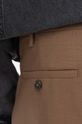 Neil Barett pantaloni din lână PBPA78S.U008 maro