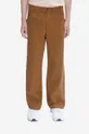 brązowy A.P.C. spodnie bawełniane