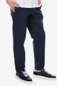 A.P.C. pantaloni in cotone blu navy