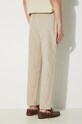 Clothing A.P.C. linen trousers Pantalon Pieter LIAEO.H08394 beige