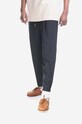 Vlněné kalhoty Drôle de Monsieur Le Pantalon Signature BP001 BLACK látka černá PERM.BP001.BL