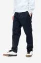 Βαμβακερό παντελόνι Carhartt WIP σκούρο μπλε