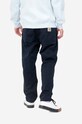 Carhartt WIP spodnie bawełniane granatowy I025934