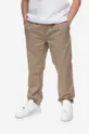 brązowy Carhartt WIP spodnie bawełniane Męski