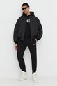 Diesel pantaloni de trening din bumbac A03770.0GEAD negru AA00