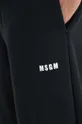 μαύρο Βαμβακερό παντελόνι MSGM