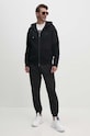 Armani Exchange pantaloni de trening din bumbac 8NZPCW.ZJNRZ.NOS negru AA00