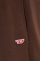 Diesel spodnie dresowe bawełniane P-MARKY-D brązowy A14913.0GEAD