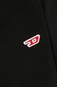Diesel spodnie dresowe bawełniane P-MARKY-D czarny A14913.0GEAD