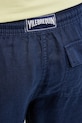 Льняні штани Vilebrequin PACHA темно-синій PACP613P