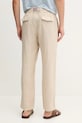 Одежда Льняные брюки MC2 Saint Barth CAA0001 бежевый
