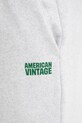 American Vintage spodnie dresowe szary MBAP05A