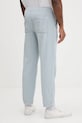 Odzież American Vintage spodnie sztruksowe MPADO10A niebieski