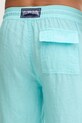 Vilebrequin spodnie męskie lniane PACHA turkusowy PACAU101