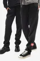 μαύρο Παντελόνι φόρμας 032C Taped Soft Jogger Unisex