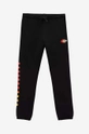 negru Vans pantaloni de trening din bumbac Logo Repeat Flece Unisex