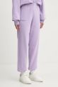 Pangaia pantaloni de trening din bumbac 10000295 violet AA00