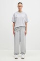 Pangaia pantaloni della tuta di cotone 10000295 grigio