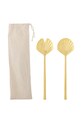 Bloomingville linguri de salata Loreta 82068448 galben AA00