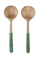 Madam Stoltz łyżki sałatkowe 2-pack multicolor MSD.24S.26