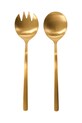 House Doctor łyżki sałatkowe HDGolden 5,5 x 23 cm 2-pack zielony 209660408