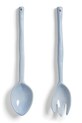 &k Amsterdam zestaw łyżek do serwowania z porcelany 27,5 x 6 x 2 cm niebieski 2829.08