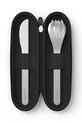 Monbento zestaw sztućców podróżnych Slim Nest 3-pack czarny 51300002