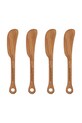 House Doctor set di coltelli da burro in legno di acacia 15 x 2,6 cm marrone 206660002