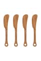 House Doctor set di coltelli da burro in legno di acacia 15 x 2,6 cm marrone 206660002