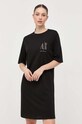Armani Exchange Bavlnené šaty 8NYADX.YJG3Z.NOS čierna AA00