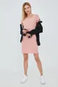 Βαμβακερό φόρεμα Vero Moda ροζ